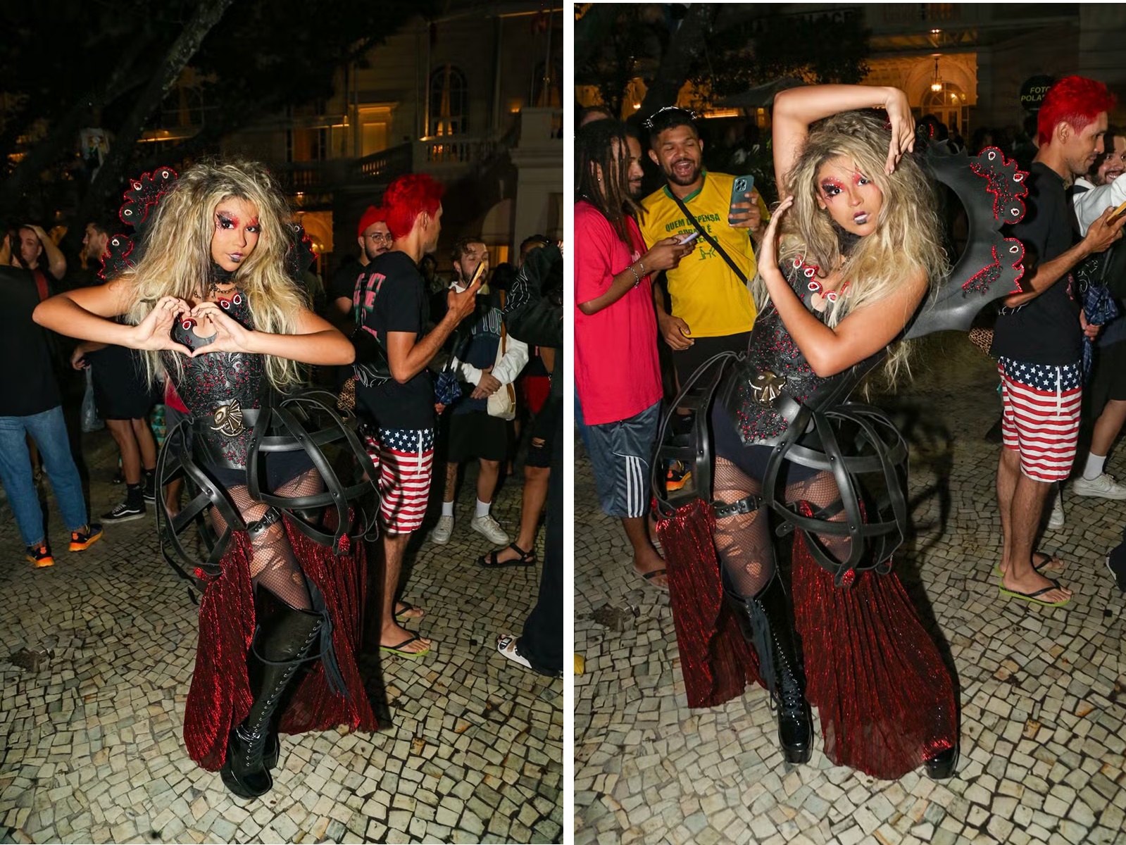 Irmã de Lexa se junta a fãs e espera Lady Gaga na porta do Copacabana Palace