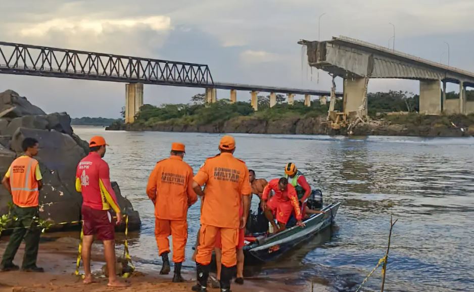 Duas pessoas seguem desaparecidas após ponte desabar entre Tocantins e Maranhão