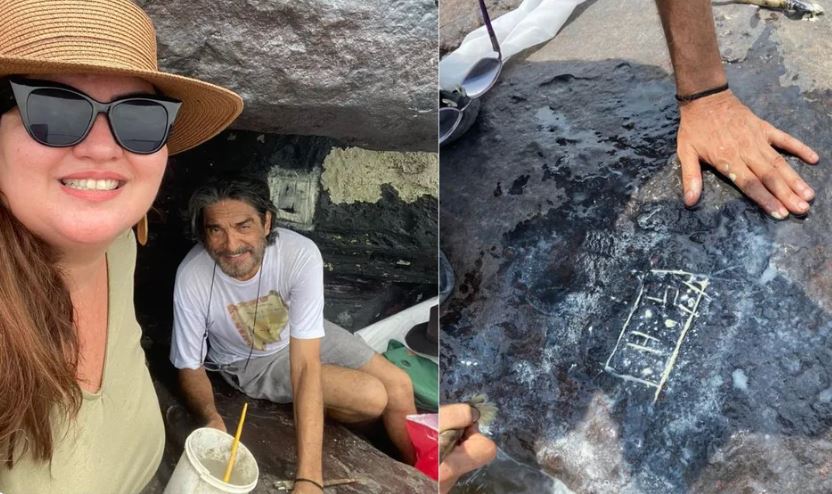 Historiador causa polêmica ao pintar gravuras rupestres milenares em Manaus