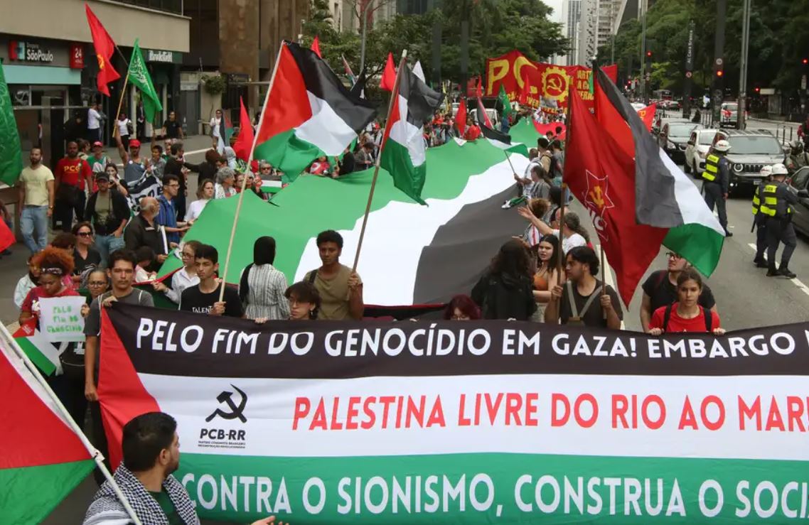 Manifestação em São Paulo pede cessar-fogo imediato em Gaza