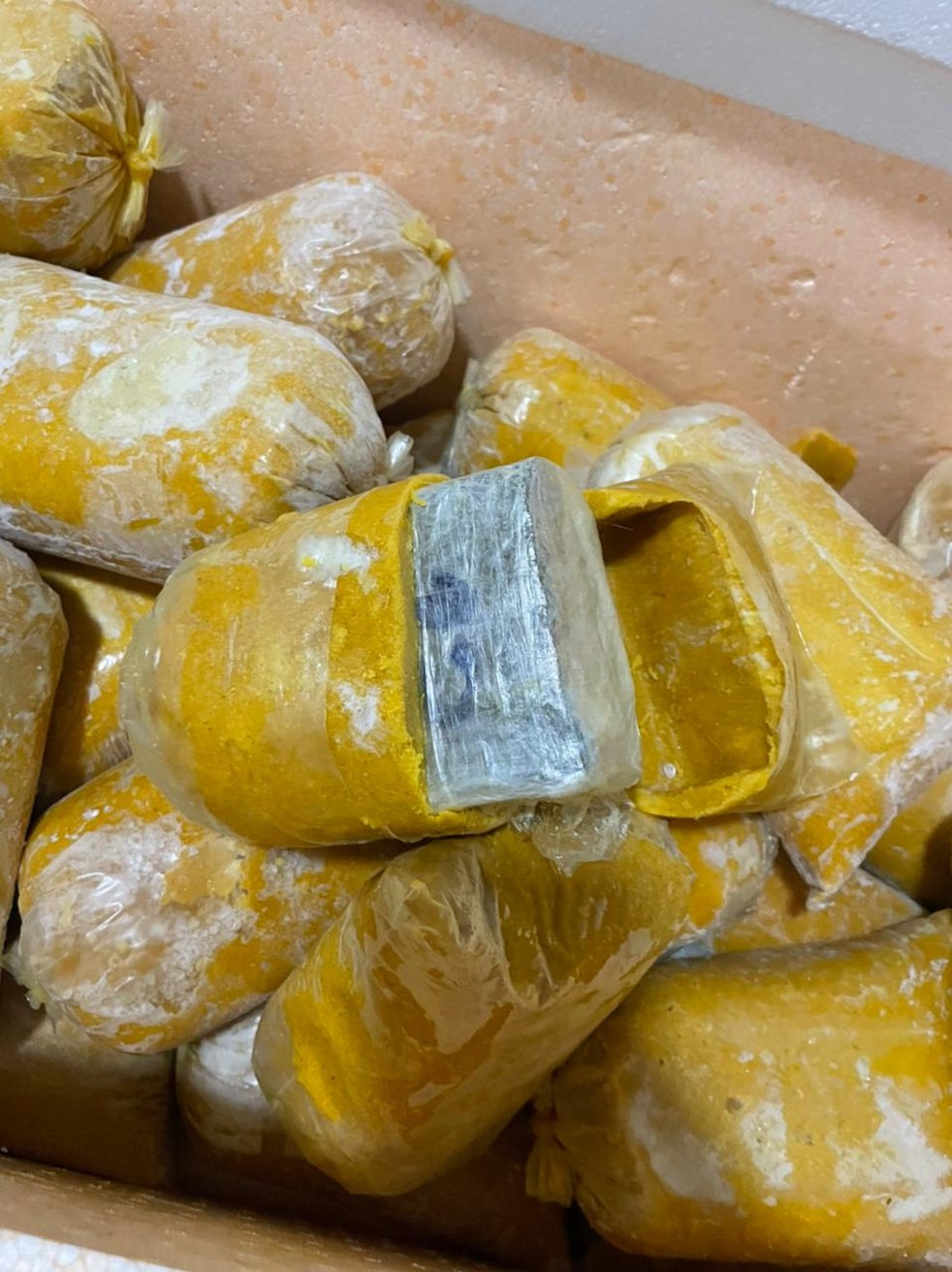 Homem é preso tentando viajar com 32 kg de maconha em polpas de buriti em Manaus