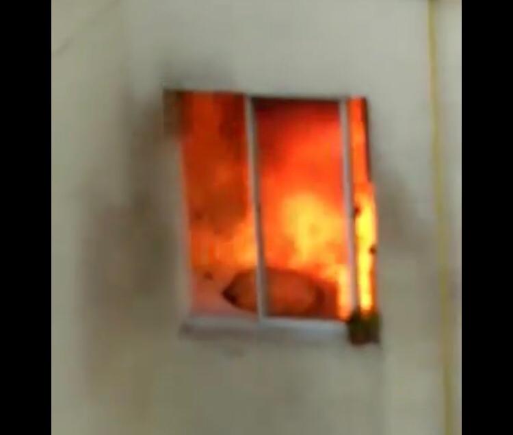 Vídeo mostra panela de pressão explodindo causando incêndio em Manaus