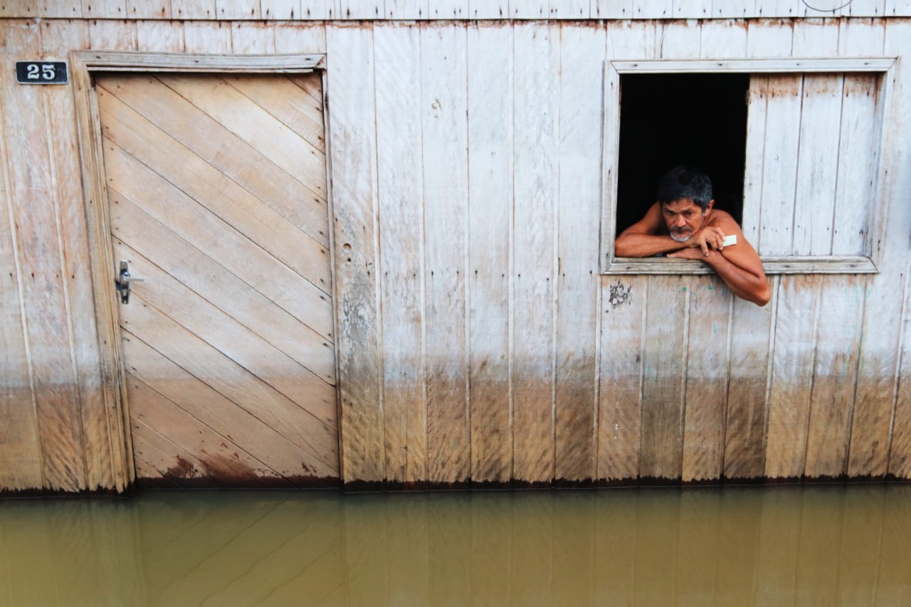 Mais de 12 mil pessoas estão sendo afetadas pela cheia em Eirunepé