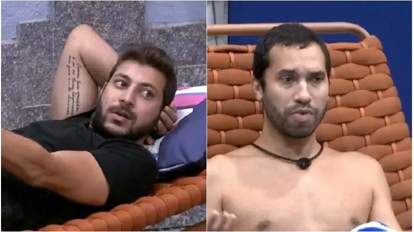 Caio fica 'pistola' ao ver Gil falar dele com Juliette: 'falo mais nada'