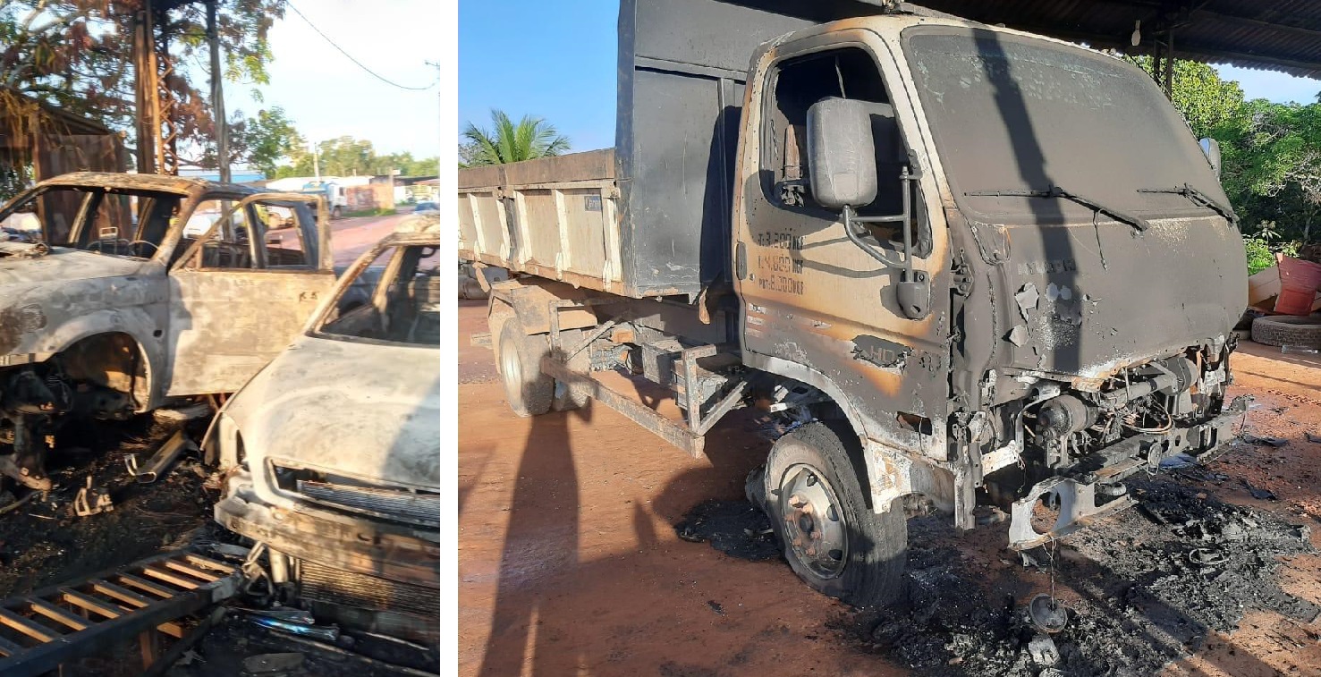 Facções tocam terror com tiros e incêndio na prefeitura de Careiro Castanho