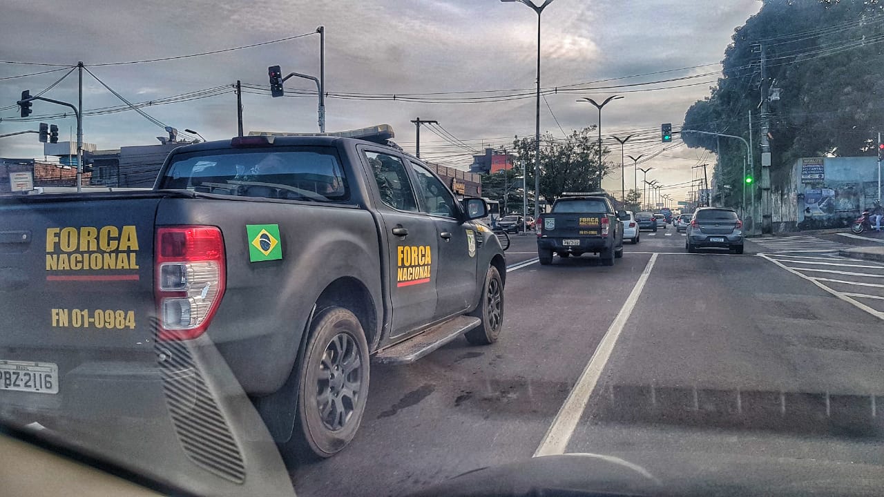 Força Nacional chega a Manaus para combater ataques com tropa de 144 homens