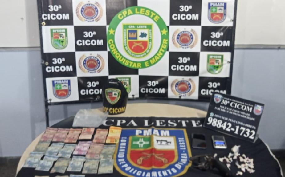 Suspeito de matar barbeiro é preso com arma e drogas em Manaus