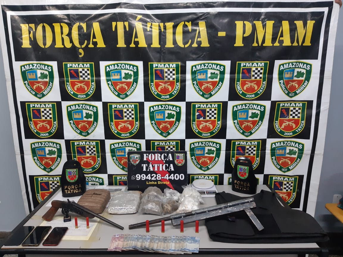 Traficante é preso com armas e colete à prova de balas após fuga em Manaus