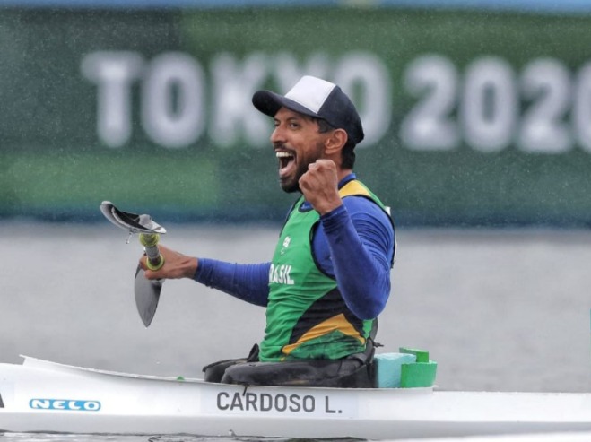 Luís Carlos Cardoso é prata na canoagem na Paralimpíada de Tóquio