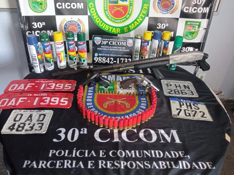 Grupo é preso após matar rival e trocar tiros com a polícia em Manaus