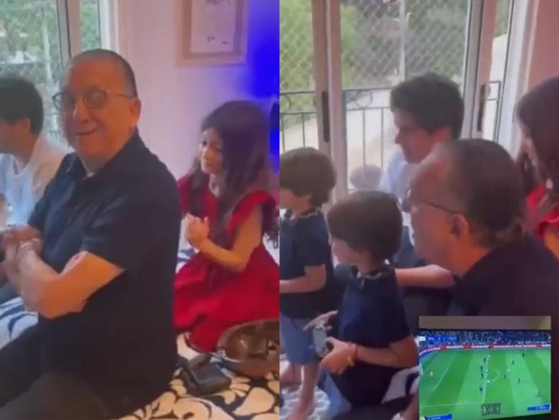 Galvão Bueno narra jogo de videogame a pedido dos netos: ‘bom demais ser avô'