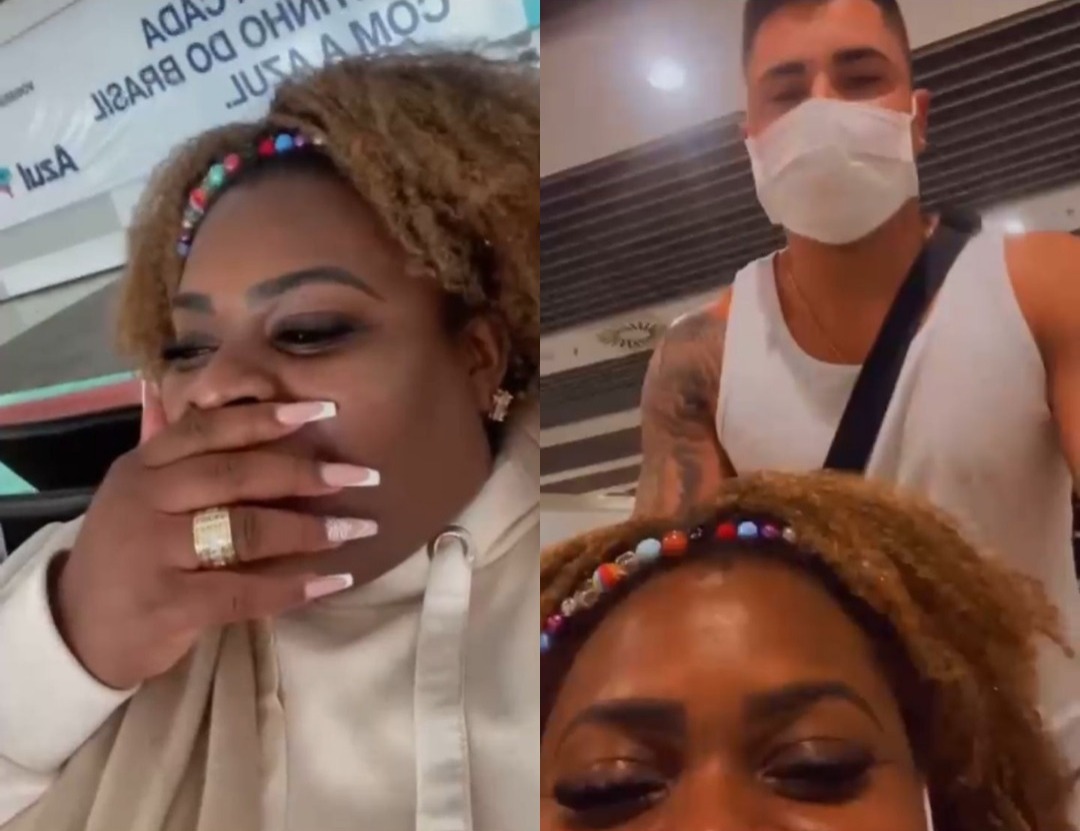 Jojo Todynho e marido perdem voo para lua de mel; vídeo