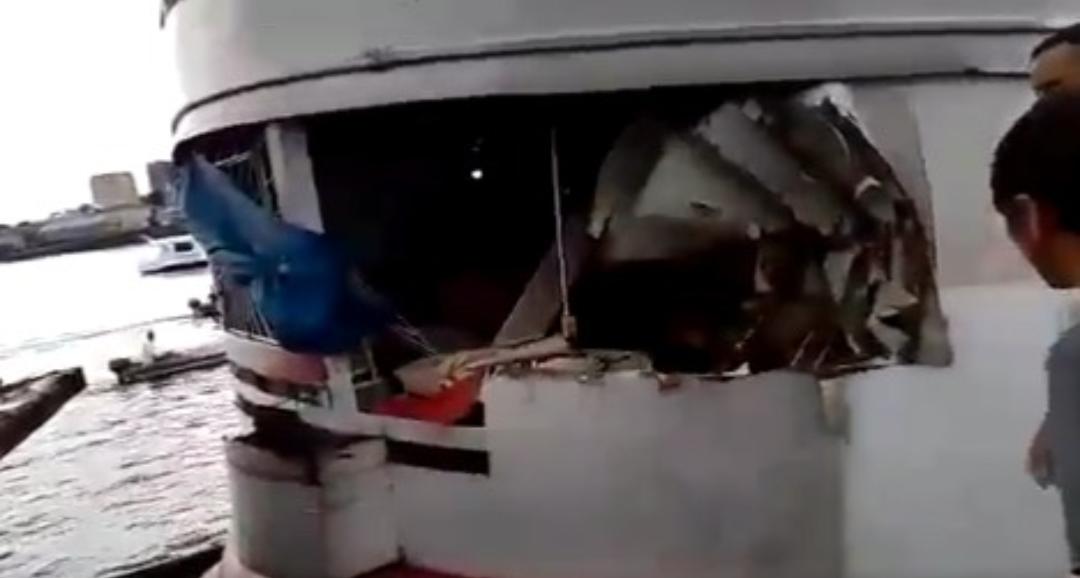 Marinha abre inquérito para investigar acidente entre balsa e barco em Porto de Manaus