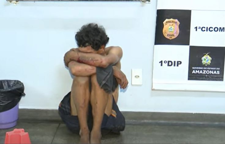 Suspeito de furto se livra da morte após chegada da polícia em Manaus