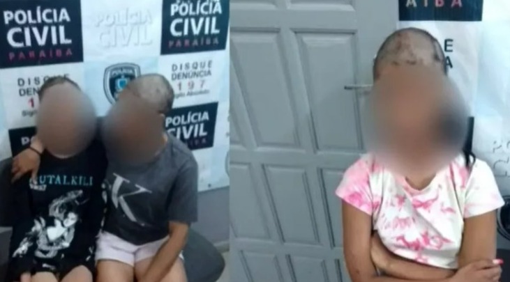 Mulheres têm cabelos raspados pelo tribunal do crime 