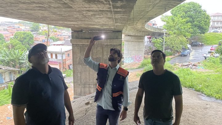 Prefeitura descarta risco de desmoronamento de viaduto em Manaus