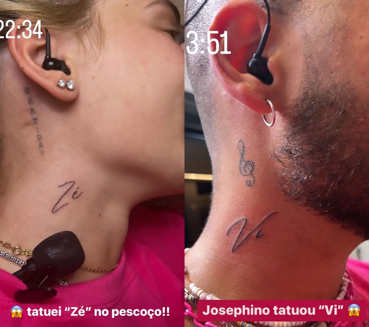 Virginia Fonseca faz tatuagem no pescoço em homenagem a Zé Felipe