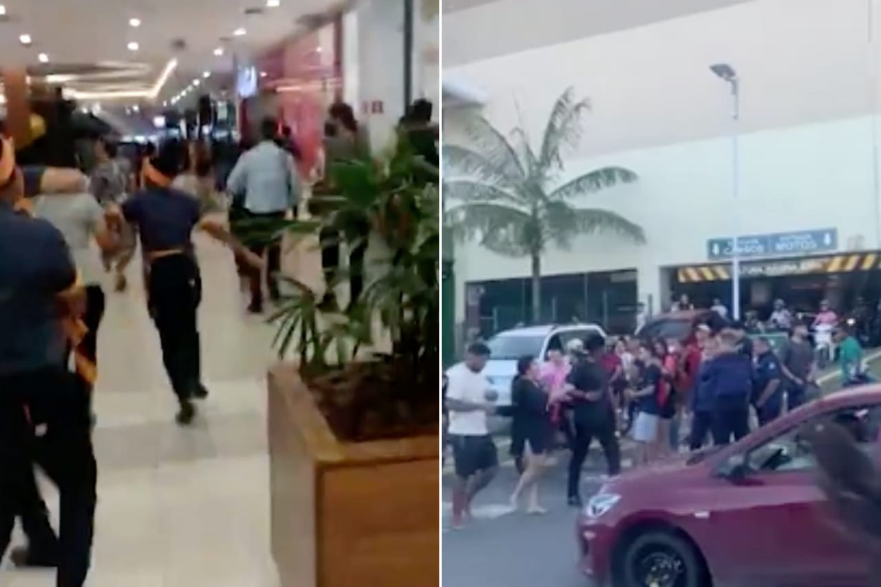 Incêndio em shopping deixa feridos e gera pânico; vídeo