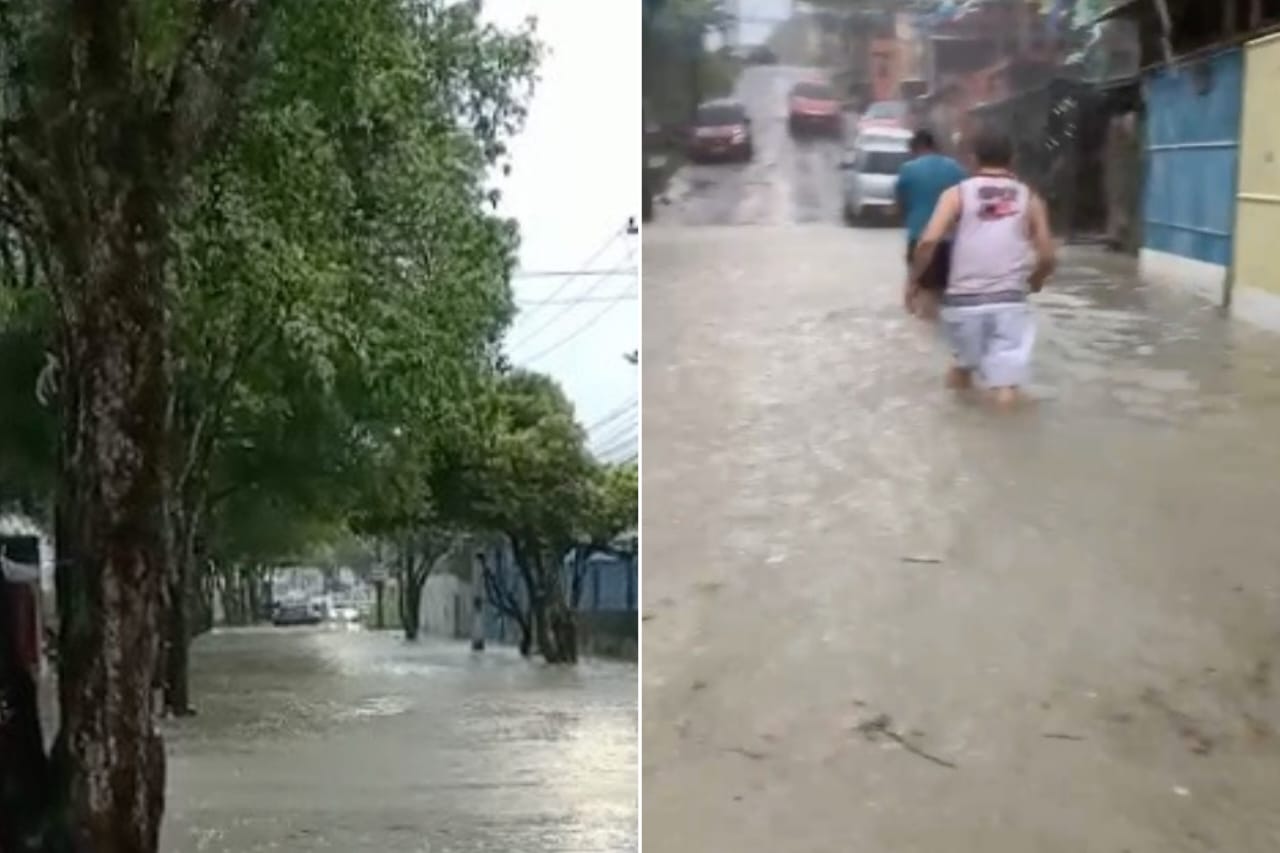 Mais de 60 ocorrências foram registradas pela Defesa Civil durante temporal em Manaus 
