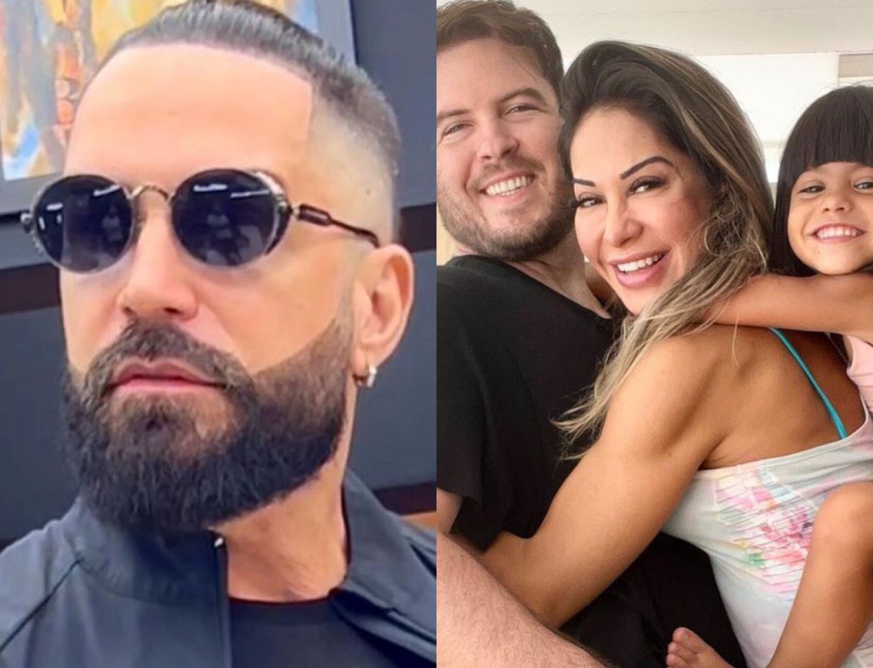 Latino critica foto de Maíra Cardi com Thiago Nigro e a filha: 'poderia ter poupado o seu ex'