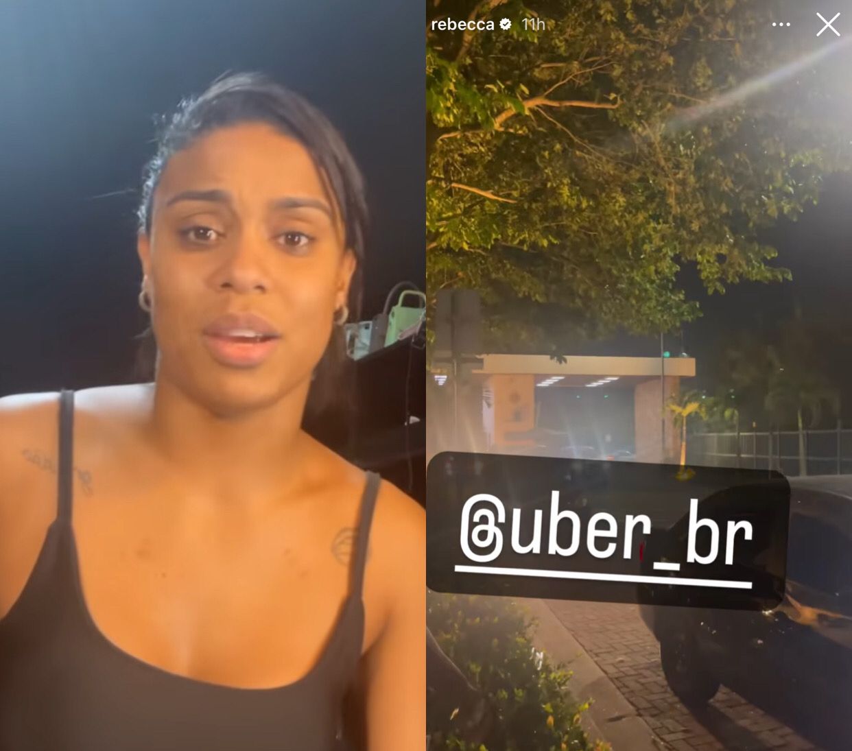 MC Rebecca discute com motorista de app que se recusou a entrar em condomínio e divide opiniões