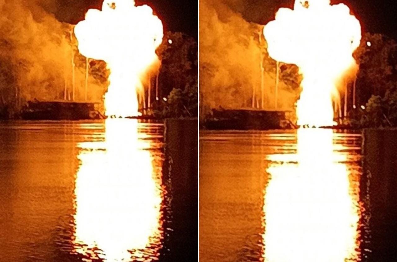 Operação destrói draga de garimpeiros escondida em unidade de conservação no Amazonas