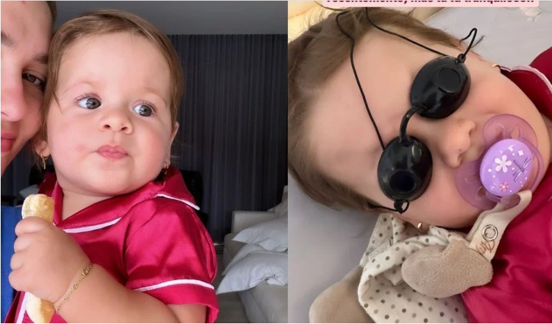 Filha de Virginia faz laser no bumbum aos 9 meses