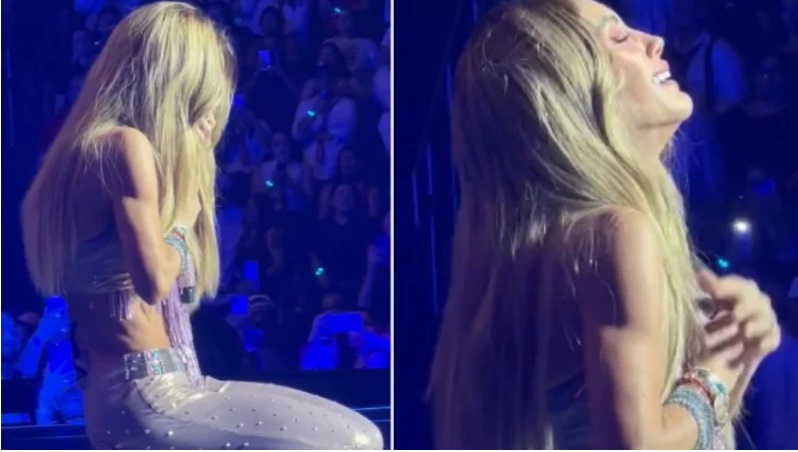 Anahí desaba em choro durante show do RBD: 'Há dias e dias'