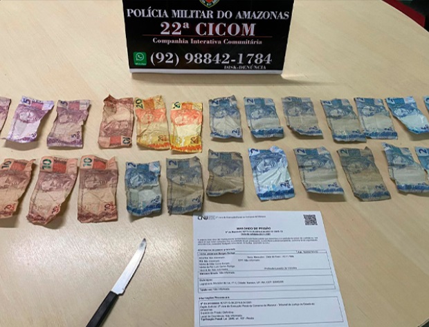 Foragido é preso após assaltar ônibus da linha 448 em Manaus