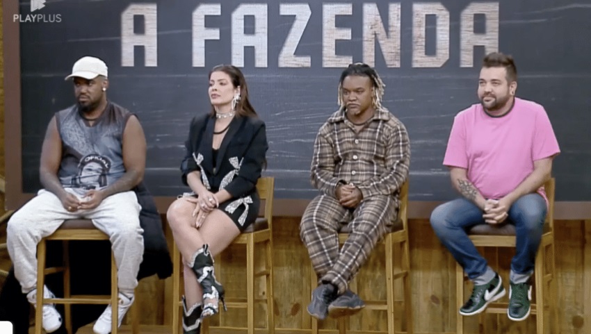 A Fazenda: Tonzão, Jaquelline, Laranjinha e Sander estão na roça