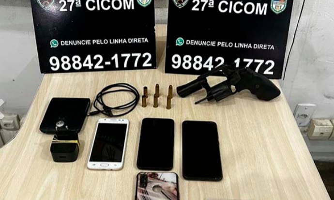 Assaltantes são presos após vítima rastrear celular roubado em Manaus