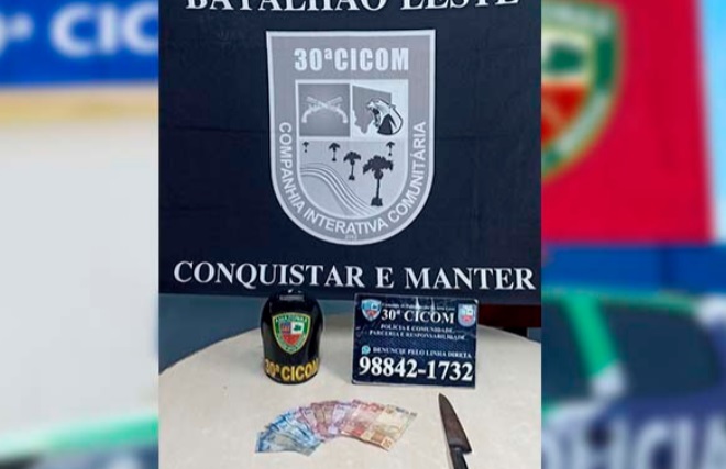 Homem é preso em bar após assaltar mercadinho em Manaus