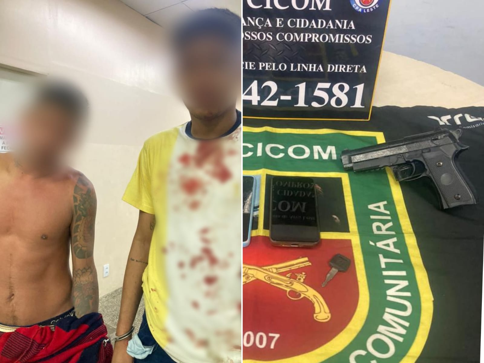Dupla rouba motocicleta e sofre acidente ao tentar fugir da polícia em Manaus
