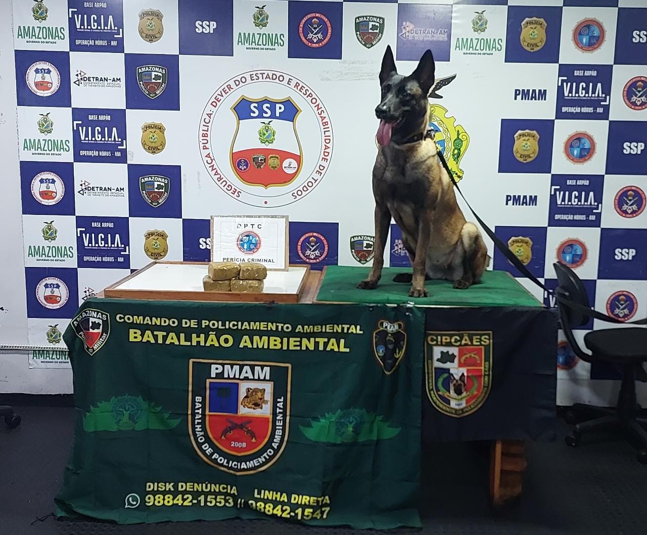 Tripulante e passageiro de barco são presos com cocaína avaliada em R$ 62 mil no Amazonas