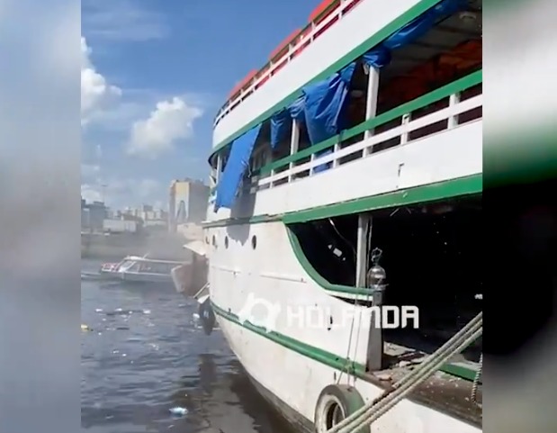 SSP confirma causa de explosão em barco no Porto de Manaus