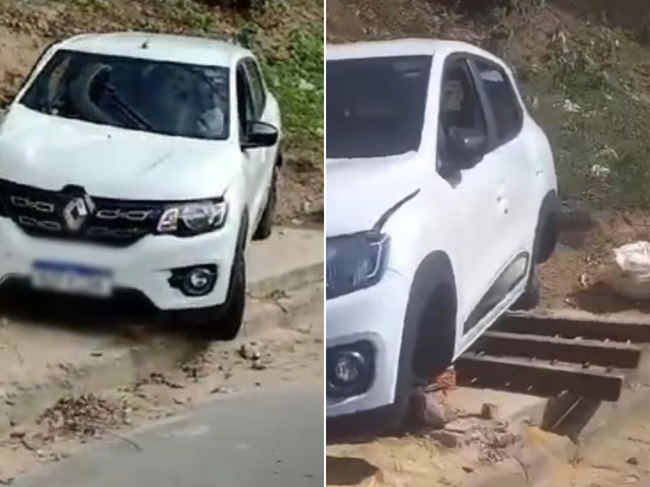 Pneus de carro envolvido em acidente são roubados em Manaus