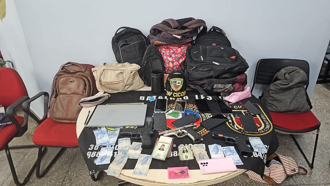 Dois são baleados em troca de tiros com a polícia após assaltos em Manaus