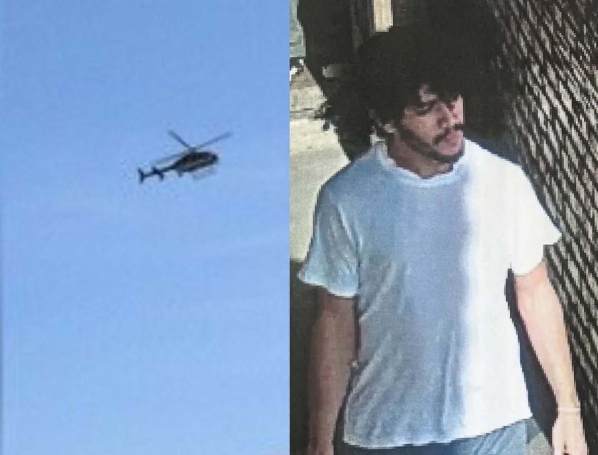 Buscas por brasileiro que fugiu da prisão nos EUA tem áudio da mãe em helicóptero