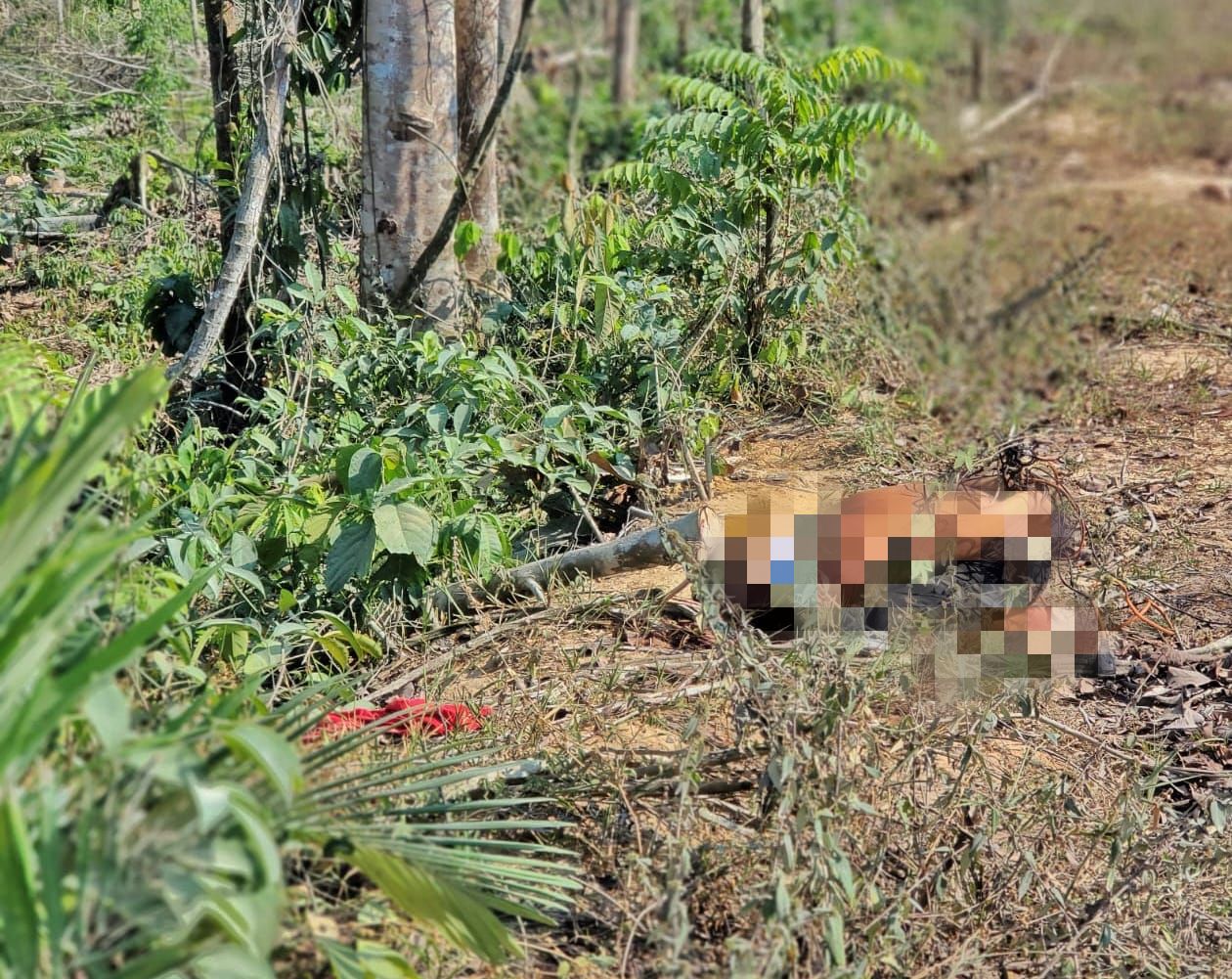 Ajoelhado e com as mãos amarradas para trás, homem é achado morto em Manaus
