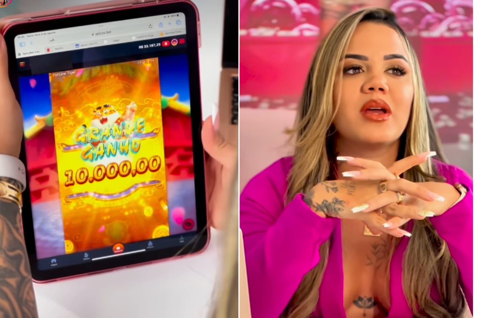 Influenciadora do 'Jogo do Tigre' tem R$ 1 milhão em bens apreendidos em operação