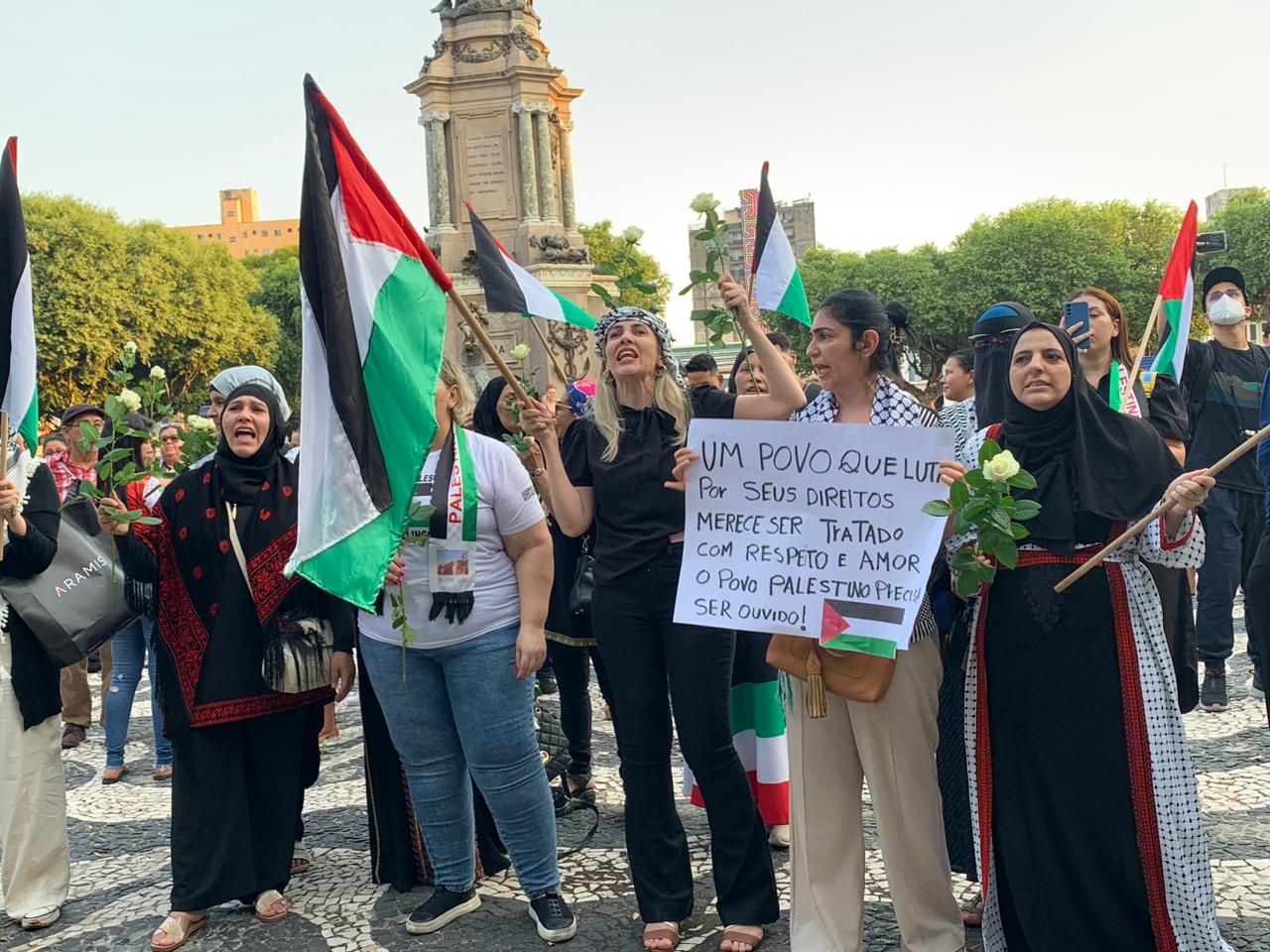 Colônia árabe do Amazonas realiza ato em defesa da Palestina