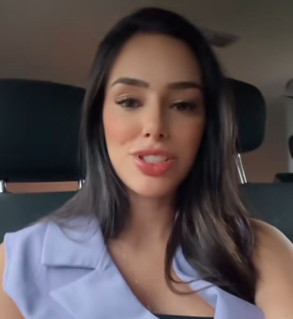 Bruna Biancardi é chamada atenção por não usar cadeirinha no carro com Mavie