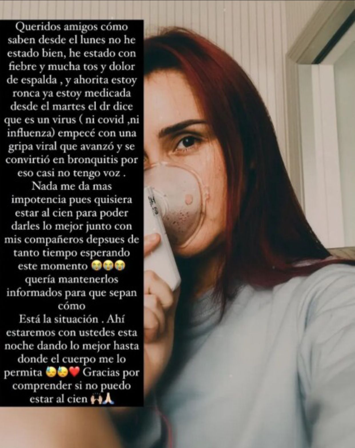 Dulce Maria, do RBD, é diagnosticada com bronquite; grupo faz show hoje em SP