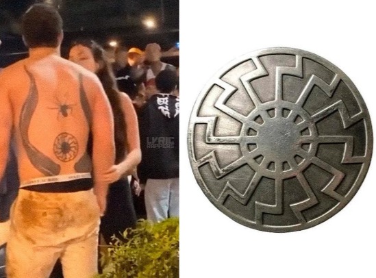Homem que agrediu MC Daniel tem tatuagem de símbolo nazista, diz especialista