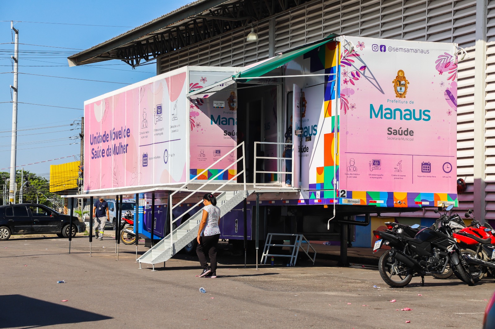 Confira onde Unidades Móveis de Saúde da Mulher atendem nesta semana em Manaus