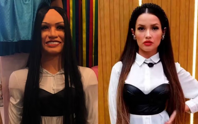 Juliette vira boneca gigante de Olinda e dispara: 'Quem rir não é meu amigo'