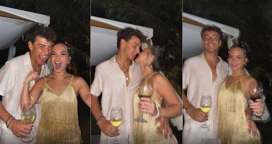 Mel Maia se declara para novo namorado no Réveillon em Búzios