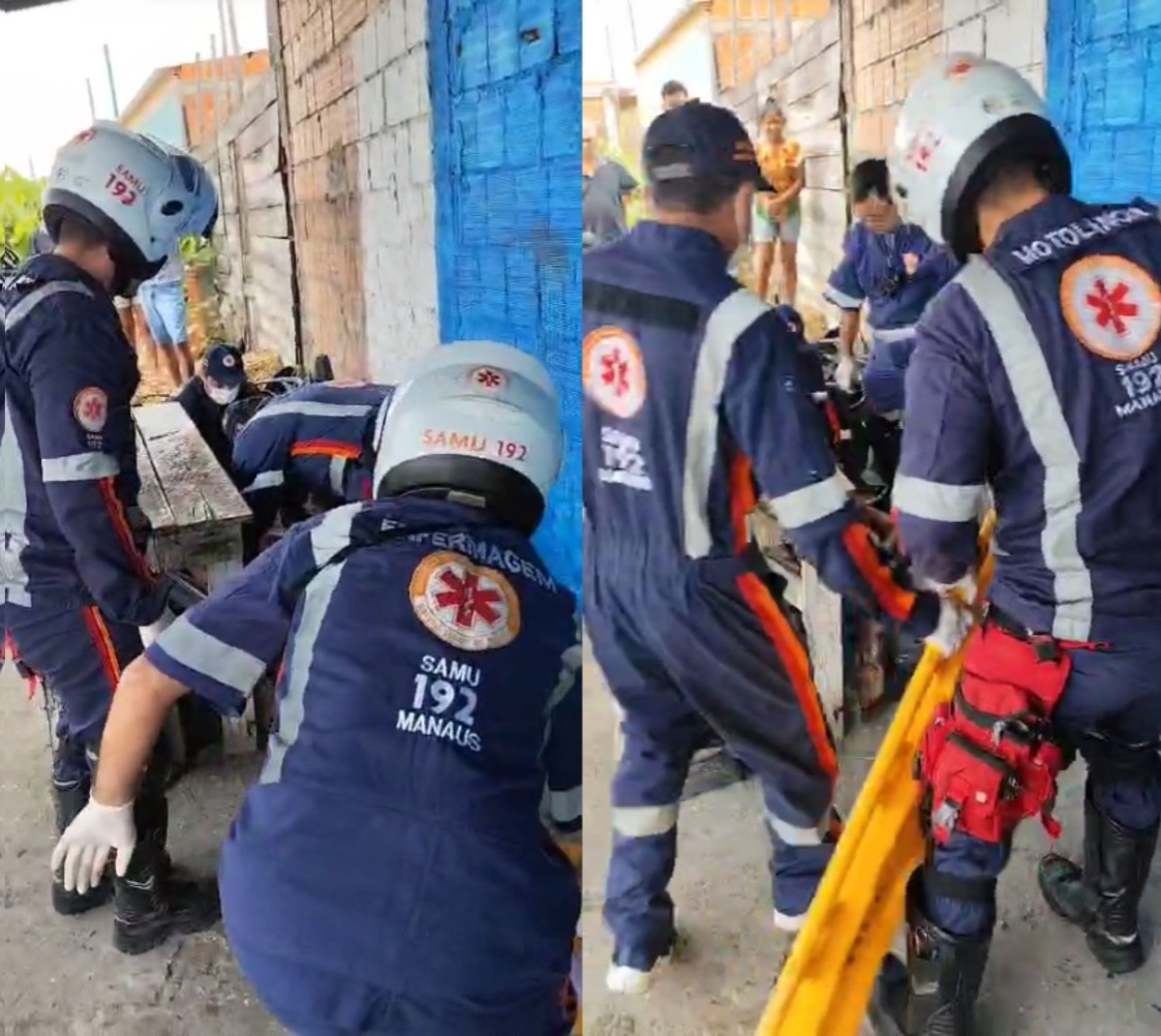 Homem é espancado e deixado para morrer em frente a borracharia no Novo Aleixo