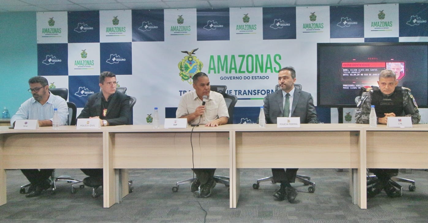 Polícia dá detalhes sobre a prisão de 'Celso Amarelo', líder do CV no Amazonas