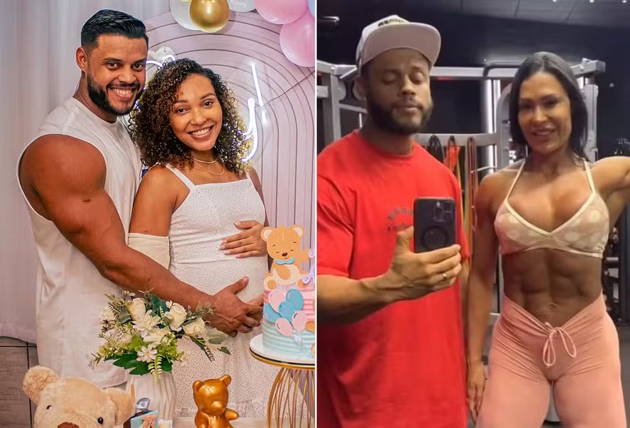 Personal de Gracyanne faz chá revelação com esposa e compartilha nome do bebê